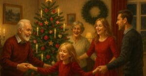 Danser om juletræet